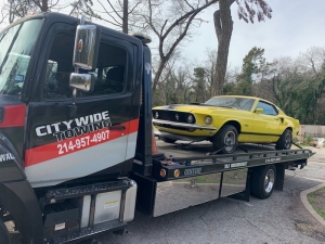 Towing Mustang from West Dallas to Forney, TX