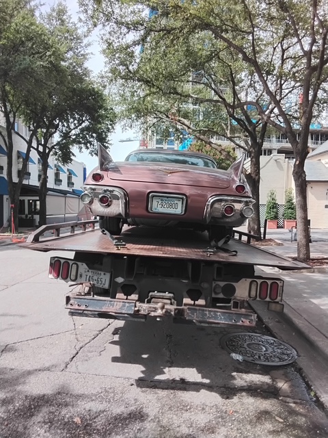 Towing 1957 Eldorado Cadillac