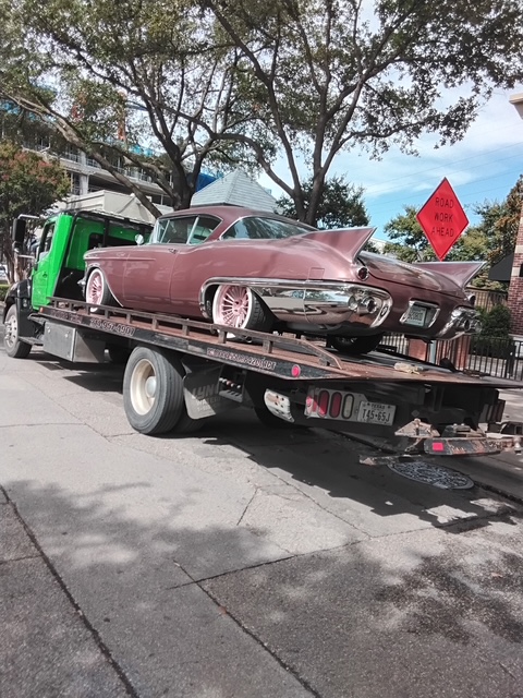 Towing 1957 Eldorado Cadillac