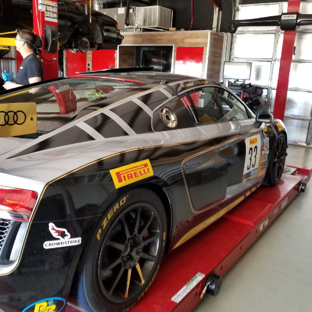Towing an Audi Race Car