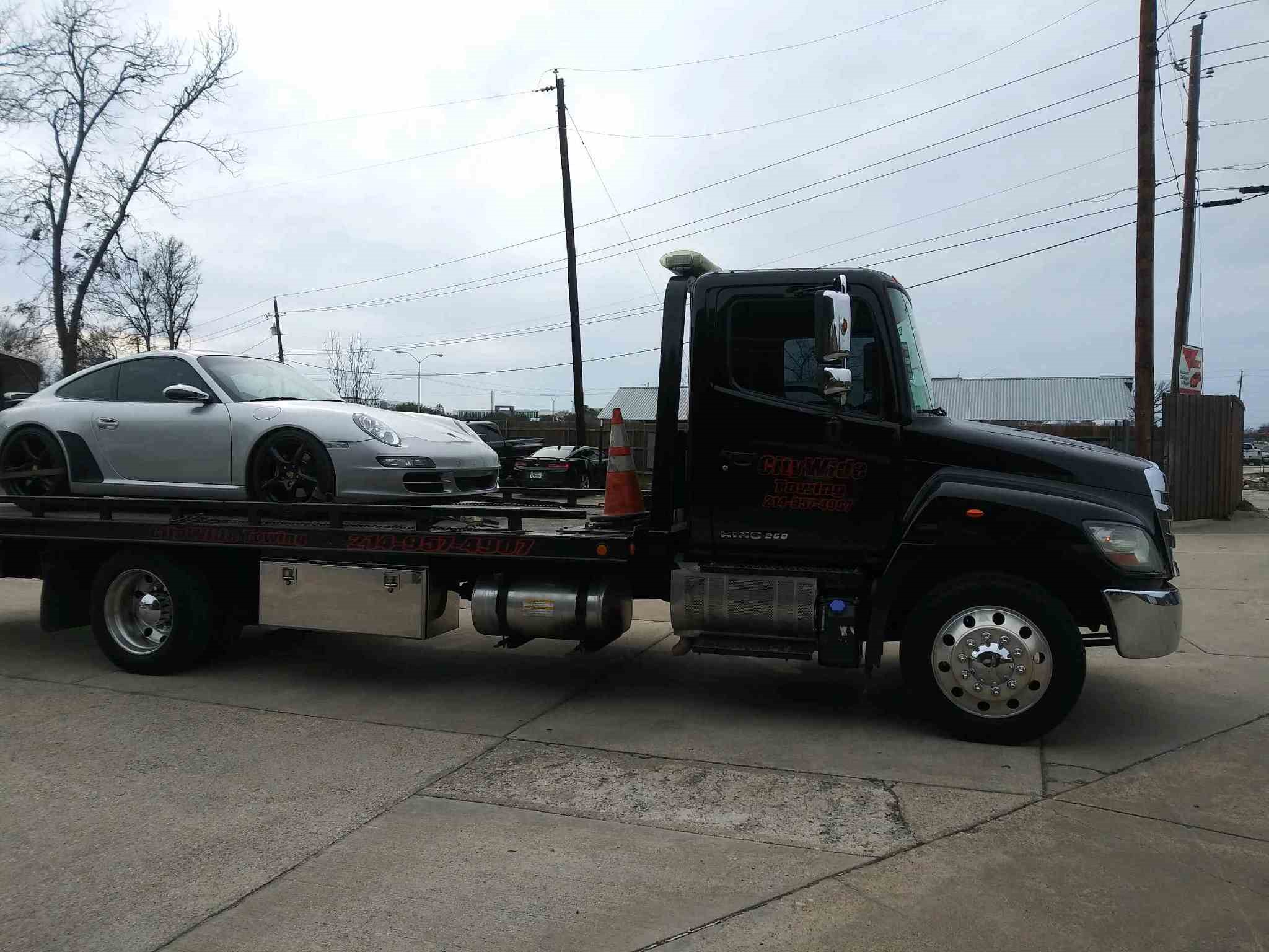 Towing Porsche from East Dallas to Plano, TX