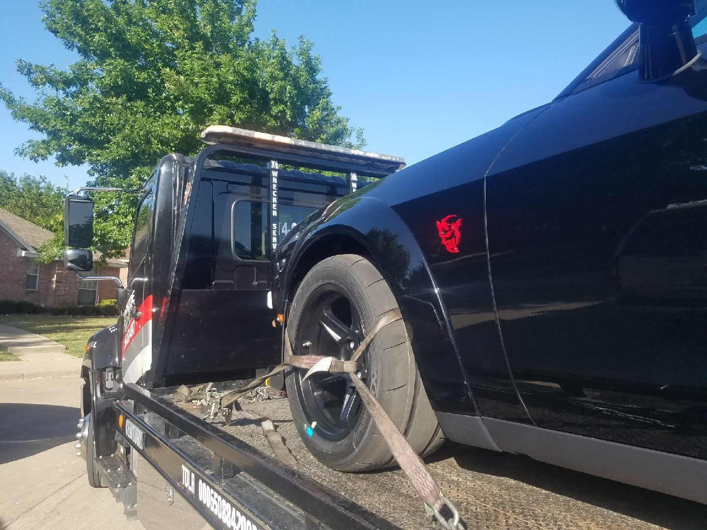 Towing Dodge Demon from Waxahachie to Mesquite